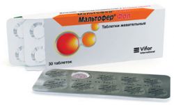 Мальтофер фол №30 таблетки жевательные