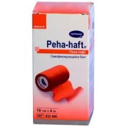 ХАРТМАНН/HARTMANN Пеха-хафт бинт фиксирующий когезивный красный 4м х 10см