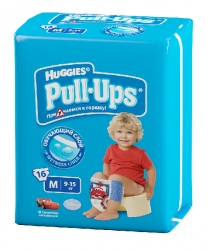 Хаггис трусики Pull-Ups для мальчиков (M) 9-15кг 16шт