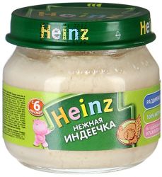 Хайнц пюре индеечка нежная с 6 мес 80г