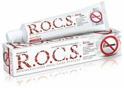 Рокс паста зубная антитабак 74г