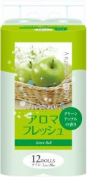 Фуджиеда Сеиши туалетная бумага двухслойная с ароматом зелёного яблока 30м 12 рулонов