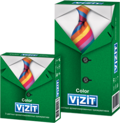 Визит Color презервативы цветные ароматизированные 12шт