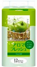 Фуджиеда Сеиши туалетная бумага двухслойная с ароматом зелёного яблока 27