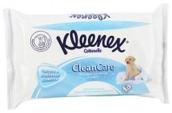 Клинекс бумага туалетная влажная Clean Care 42шт сменный блок