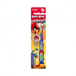 Детская зубная щетка Longa Vita Angry Birds с защитным колпачком