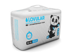 Ловулар подгузники с активированным углем XL 13+кг 16шт