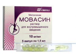 Мовасин 10мг/мл раствор для инъекций 1