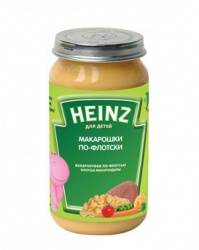 Хайнц пюре макарошки по-флотски с 10 мес 190г