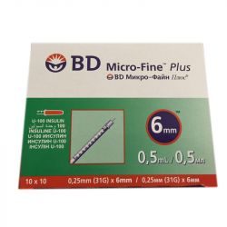 Шприц becton dickinson Micro-Fine Plus инсулиновый 0