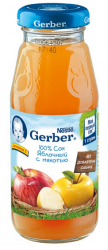 ГЕРБЕР сок яблоко с мякотью с 4 мес 175г