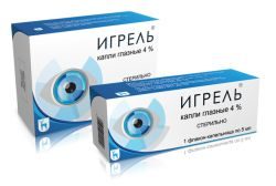 Игрель 4% капли глазные 10мл флакон-капельница