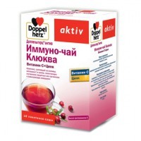Доппельгерц актив иммуно-чай клюква витамин С + Цинк 15г №10 пакетики-саше