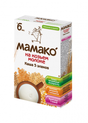 Мамако каша пятизлаковая на козьем молоке с 6 мес 200г