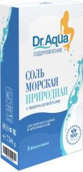 Доктор Аква соль для ванн морская природная 250г №3