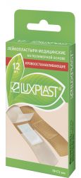 Пластырь luxplast кровоостанавливающий 19х72мм №12