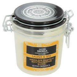 Натура Сиберика маска для волос защита и восстановление Сауна и спа 370мл
