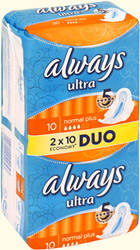 Олвейз прокладки Ультра нормал плюс 20шт