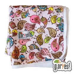 Глориес непромокаемая пеленка Птички 80х68см