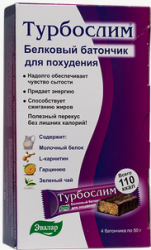 Эвалар Турбослим Батончик для похудения 50г 4шт