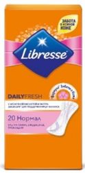 Либресс Дэйлифреш Нормал прокладки ежедневные ультратонкие 20 штук (Libresse Dailyfresh Normal)