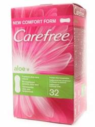 Кэфри прокладки ежедневные воздухопроницаемые алоэ 32шт