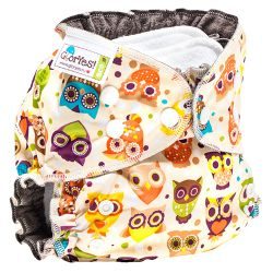 Глориес многоразовый подгузник OPTIMA NEW Совы 3-18кг+2 вкладыша