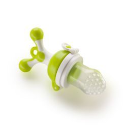 Хэппи беби/Happy baby ниблер с силиконовой сеточкой лайм арт.15009