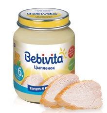 Бебивита пюре цыпленок с 6 мес 100г