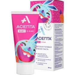 Асепта Baby паста гелевая зубная детская 0-3 года 50мл