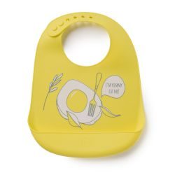 Happy baby нагрудник силиконовый желтый арт.16006