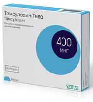 Тамсулозин-Тева 400мкг №10 таблетки пролонг.действия