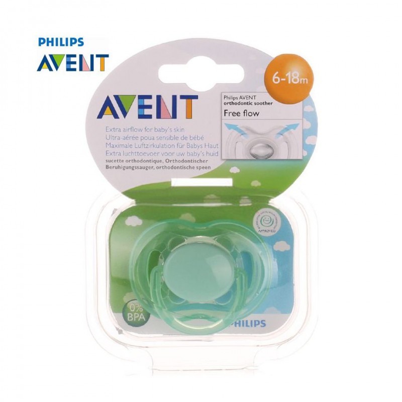 Соска-пустышка силиконовая SCF178/14 Avent FREEFLOW 6-18 мес. 1шт