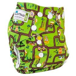 Глориес многоразовый подгузник для приучения к горшку Город 3-15кг+2 вкладыша