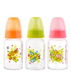 Мир детства бутылочка ПП с силиконовой соской 125мл 0+