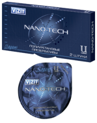 Визит презервативы Nano-tech полиуретановые 2шт