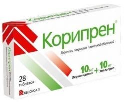 Корипрен 10мг+10мг №28 таблетки