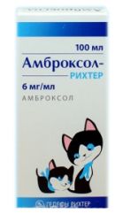 Амброксол-Рихтер сироп 6мг/мл 100мл флакон