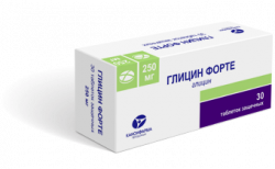 Глицин форте 250мг №30 таблетки защечные