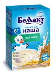 БЕЛЛАКТ пшенная быстрорастворимая молочная каша обогащенная витаминами