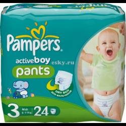 Памперс трусики Active Boy (3) 6-11кг midi 24шт