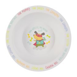 Хэппи беби/Happy baby тарелка глубокая для кормления (собака) арт.15016