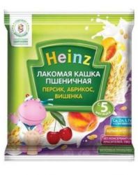 Хайнц кашка пшеничная абрикос