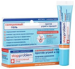 Стоппроблем гель салициловый календула-ромашка для чувствительной кожи 15мл