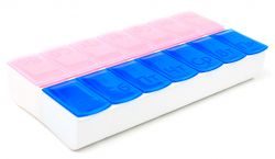 Таблетница контейнер полимерный утро-вечер 7 дней