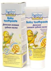 Бебилайн паста зубная детская гелевая со вкусом апельсина от 2-10 лет