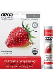Дизао Органикс 95% органический увлажняющий бальзам для губ Клубничное мороженое