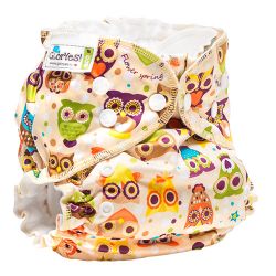 Глориес многоразовый подгузник Классик+ Совы 3-18кг+2 вкладыша