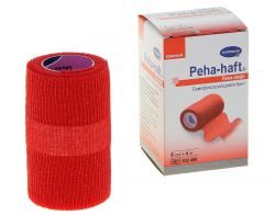 ХАРТМАНН/HARTMANN Пеха-хафт бинт фиксирующий когезивный красный 4м х 8см