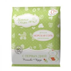 Морская сказка соль морская для ванн детская С первых дней Ромашка и Череда 500г